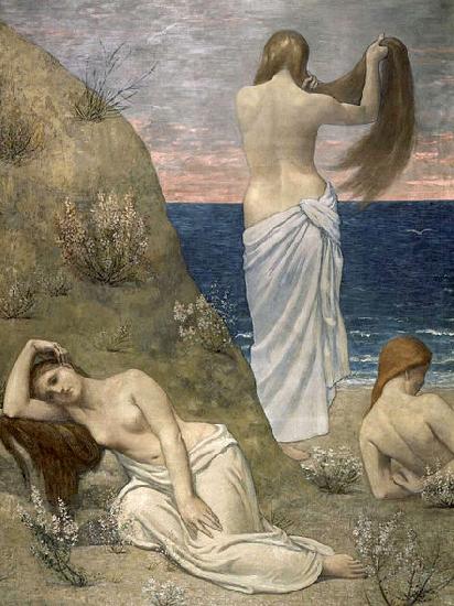 Young Girls on the Edge of the Sea, Pierre Puvis de Chavannes